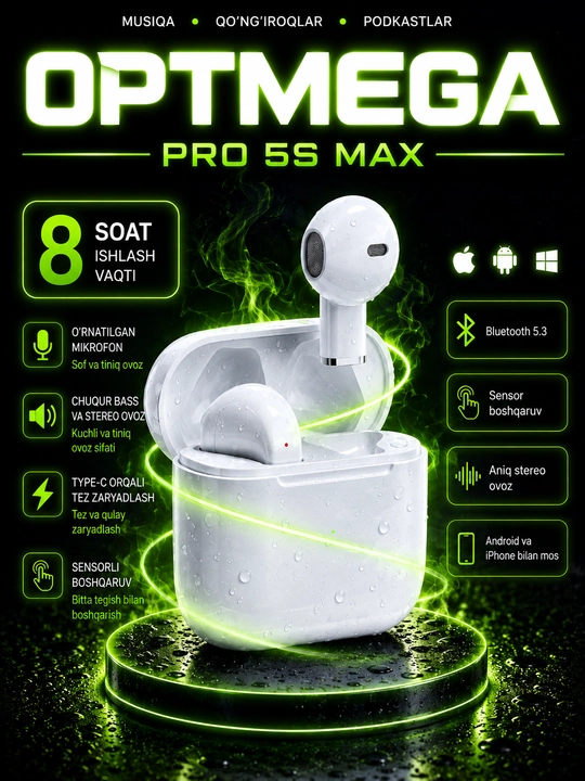 Simsiz quloqchinlar Pro 5s ai, Pods,Pro