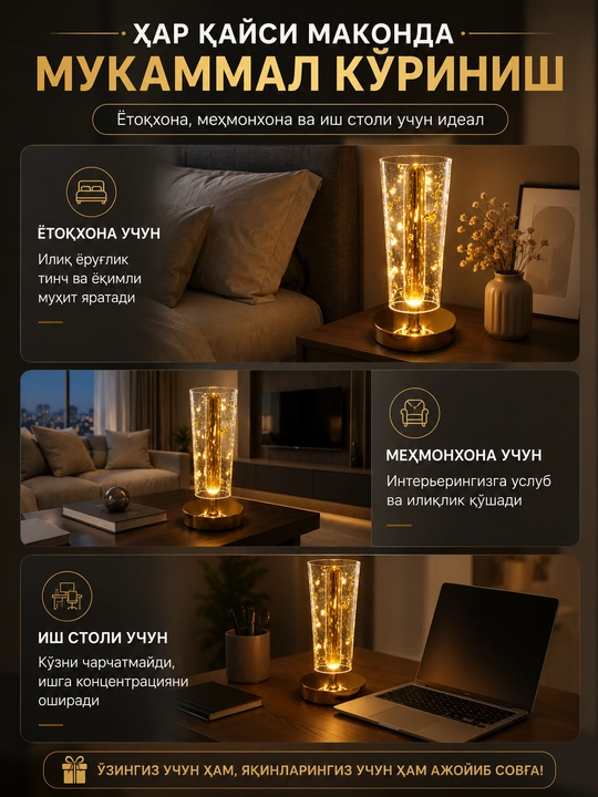 LED ночник – современный дизайн, мягкий свет, идеальный подарок для дома
