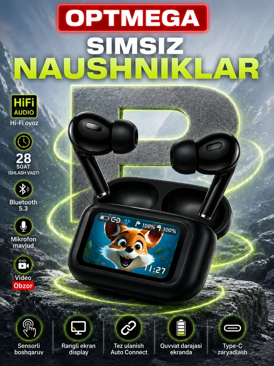 Simsiz Bluetooth quloqchinlari Pods Pro, M10, AIR 31, P9 - 