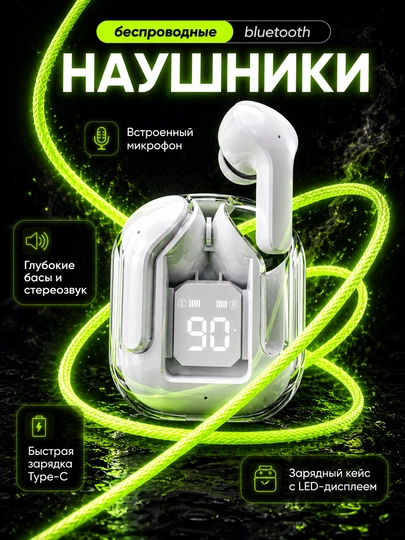 Беспроводные наушники Air 31, с дисплеем, микрофоном и шумоподавлением - 