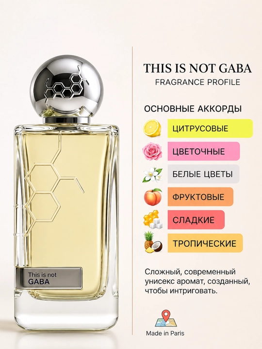 Parfyumlangan suv Hormone Paris GABA, uniseks, 100 ml
