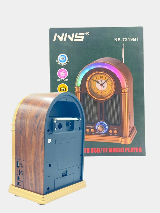 Bluetooth soatli vintage uslubidagi retro portativ radio Model NNS NS-7219BT
