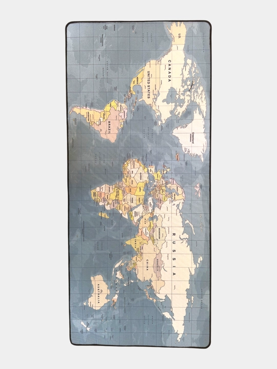 Ofis va uy uchun klaviaturasi va sichqoncha stol gilamchasi 90x40sm XXL dunyo xaritasi