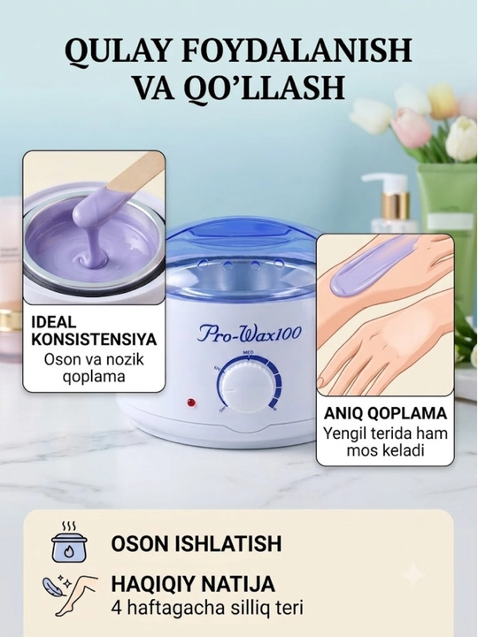 Pro-Wax100 mum eritgich - barcha turdagi mumlar uchun tez isituvchi, termoregulyatorli