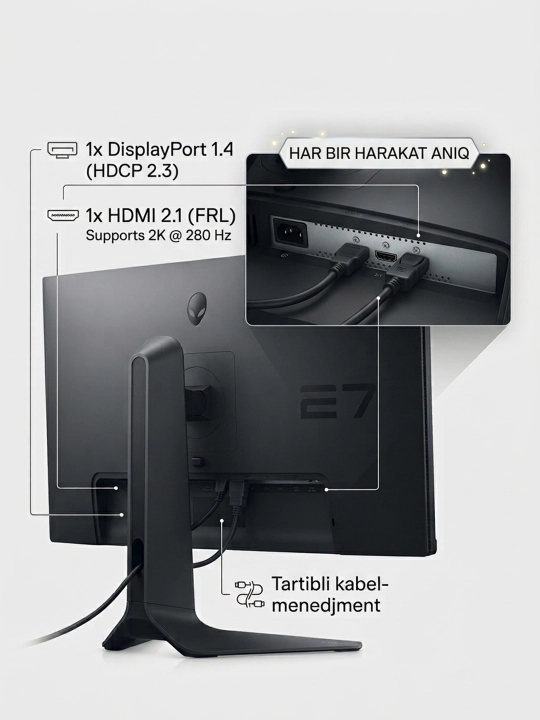 Игровой монитор Dell Alienware AW2726DL 27" 2K QHD 280 Гц
