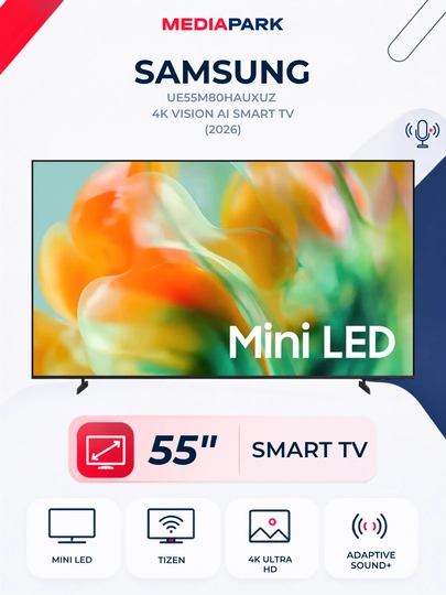 Телевизор Samsung UE55M80HAUXUZ 4K Vision AI Smart TV (2026) - 
