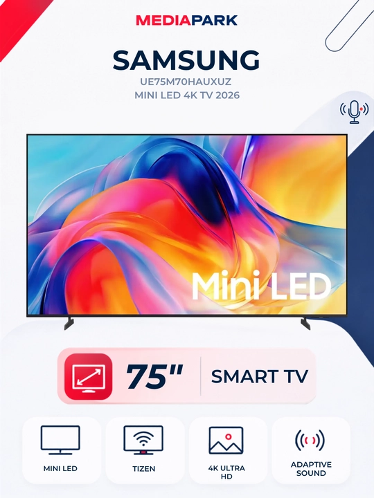 Телевизор Samsung UE75M70HAUXUZ Mini LED 4K TV 2026 - 