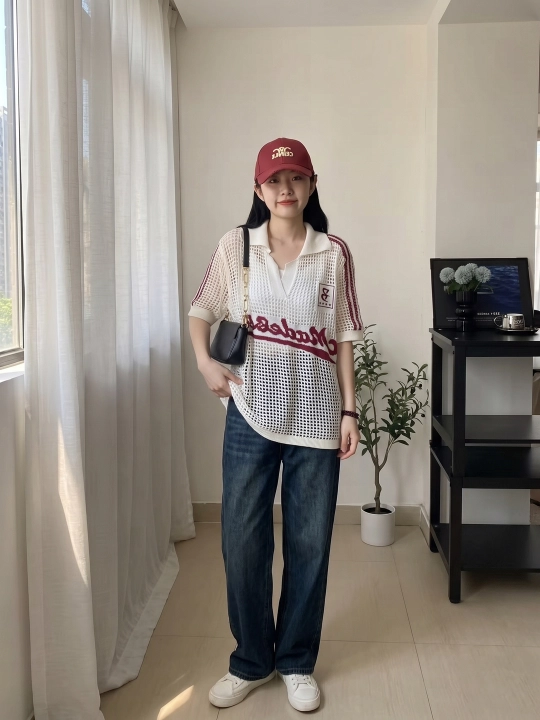 Trikotaj mesh polo futbolka-nafas oluvchi, S-2XL, ayollar va qizlar uchun