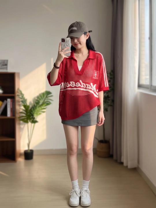 Trikotaj mesh polo futbolka-nafas oluvchi, S-2XL, ayollar va qizlar uchun