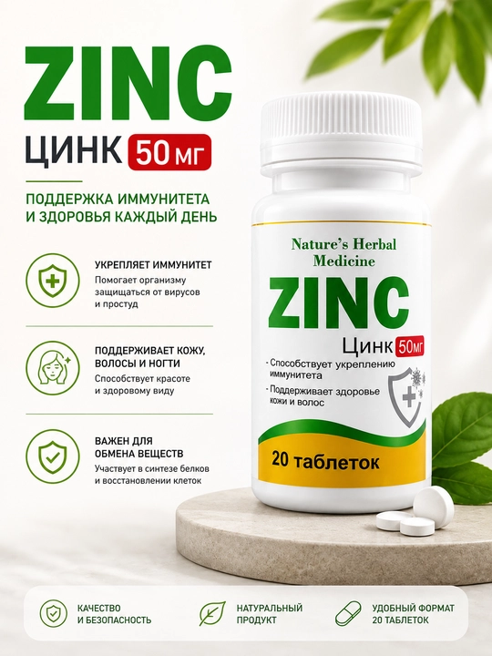 Rux tabletkalari №20, 25 mg/50 mg — immunitetni qo‘llab-quvvatlash uchun