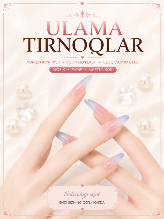Ulama tirnoqlar – 24 dona, turli dizaynlar