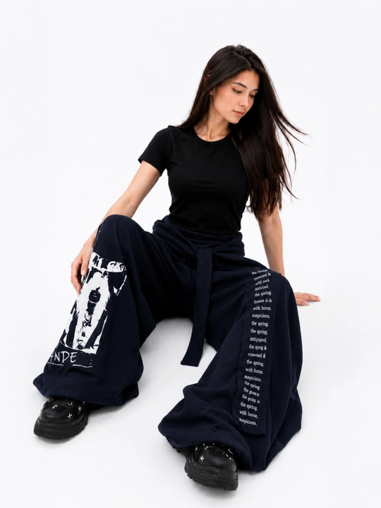 Ayollar sport shimi, katta o‘lchamli shim, keng shim, joggerlar, keng shim - 