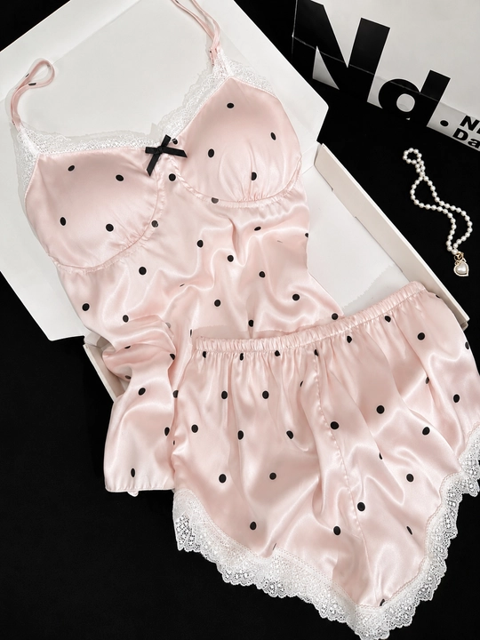 Ipak pijama komplekti (mayka + shortik) krujevali M-XL