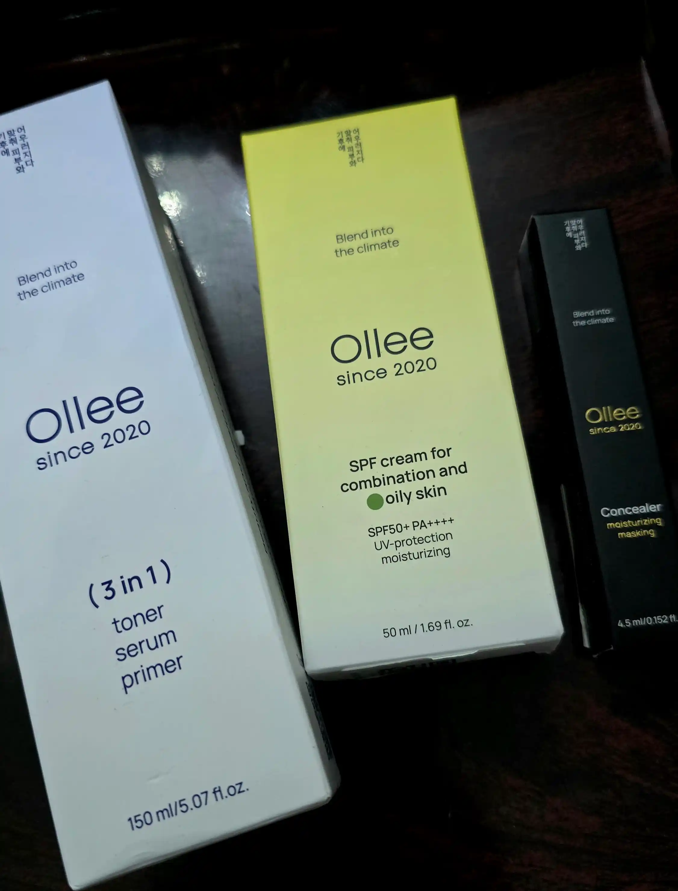 Тонер для лица, 3 в 1, увлажняющий, с муцином улитки OLLEE, 150 мл