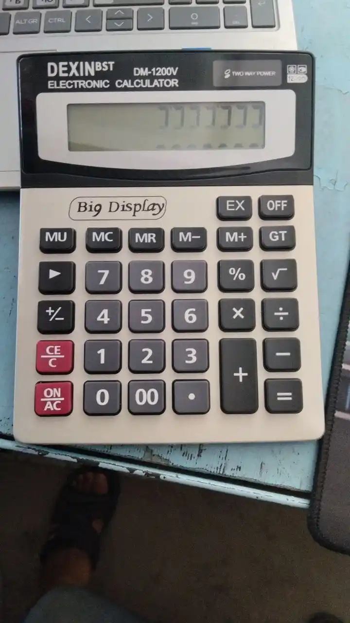 DEXIN DM-1200V — 12-razryadli kalkulyator
