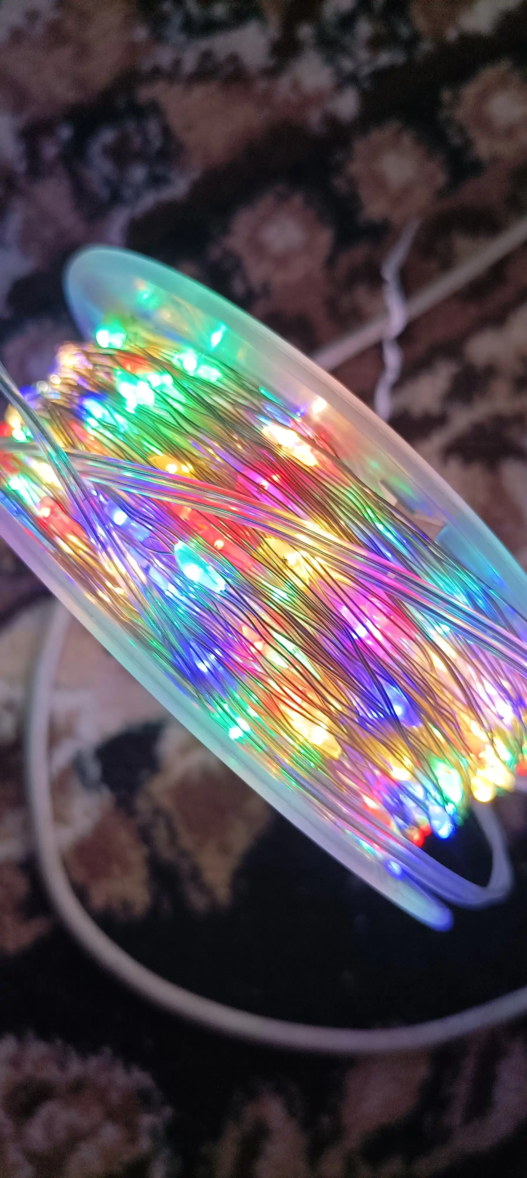 LED Роса гирлянда 100 м, 3 цвета, 8 режимов, адаптер и, новогоднее украшение