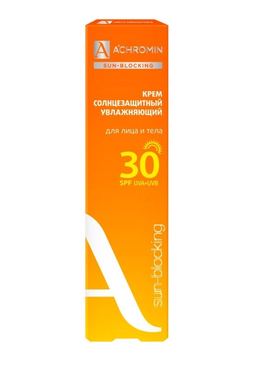 Солнцезащитный крем Achromin, для лица и тела SPF 30, 100 мл - 