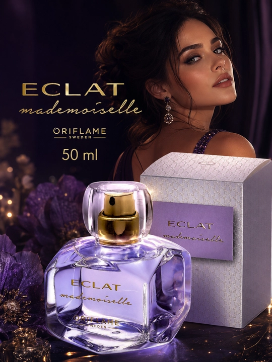 Женская туалетная вода Eclat Mademoiselle Oriflame, 50 мл — нежный и женственный аромат - 