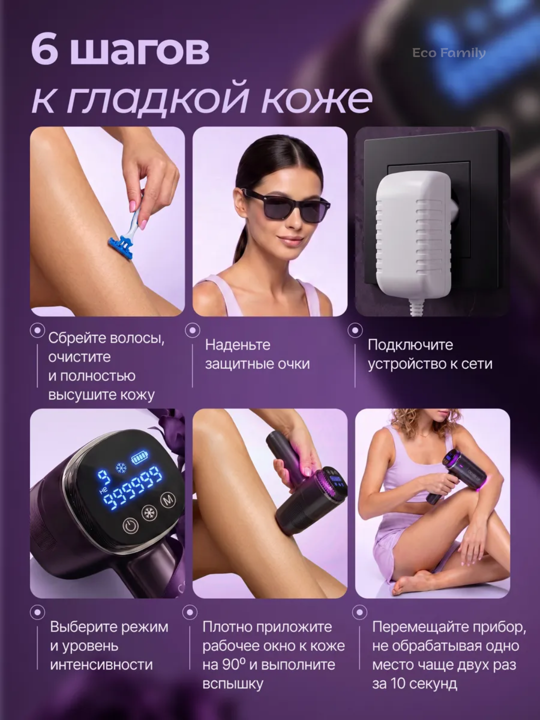 Фотоэпилятор CRONIER для домашнего использования, лазерный эпилятор