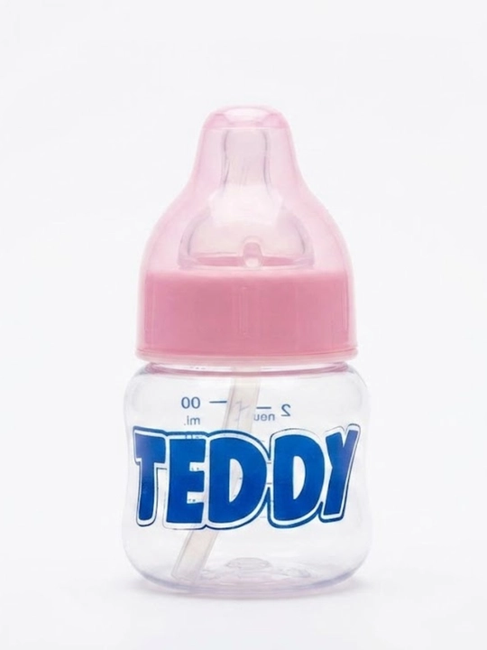 Bolalar uchun sut idishi TEDDY, emizikli shisha, xavfsiz va qulay, 60 ml - 