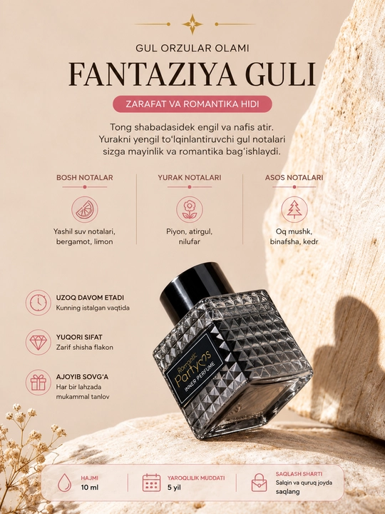 Romantic Party intim parfyumeri (10 ml) intim va tana a’zolari uchun