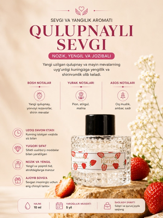 Romantic Party intim parfyumeri (10 ml) intim va tana a’zolari uchun