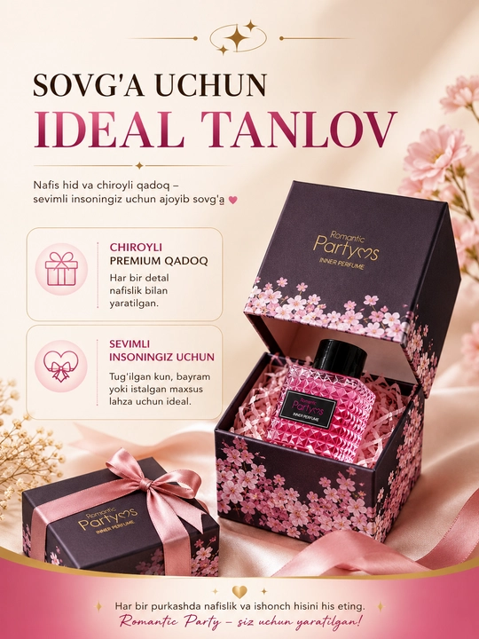 Romantic Party intim parfyumeri (10 ml) intim va tana a’zolari uchun