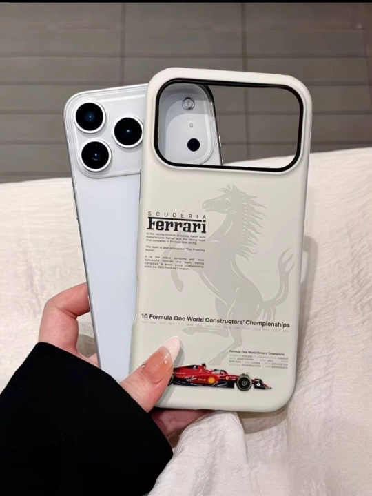 Матовый чехол для iPhone в стиле Ferrari Soul