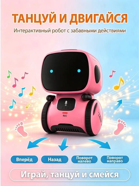 Aqlli robot, sensorli ekranli ovozli interaktiv o'yinchoq, bolalar uchun ideal sovg'a - 
