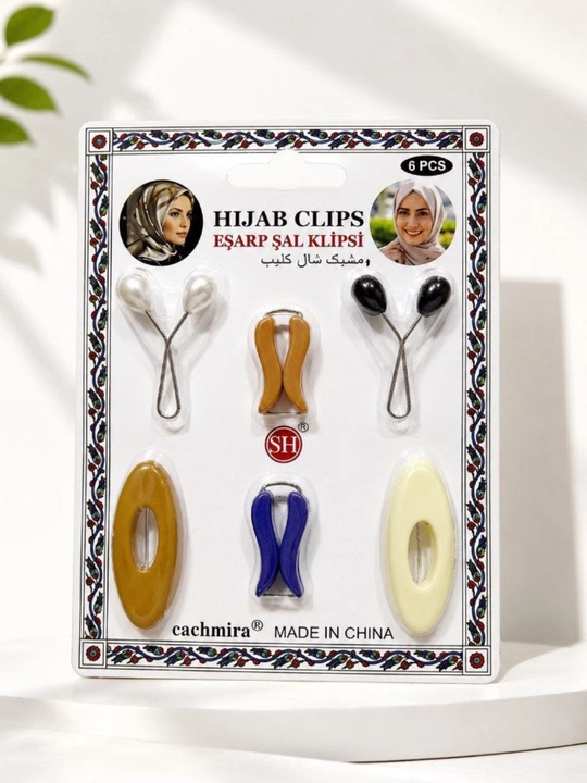 Hijob va ro‘mol uchun sirpanmaydigan qisqichlar, 6 dona - 