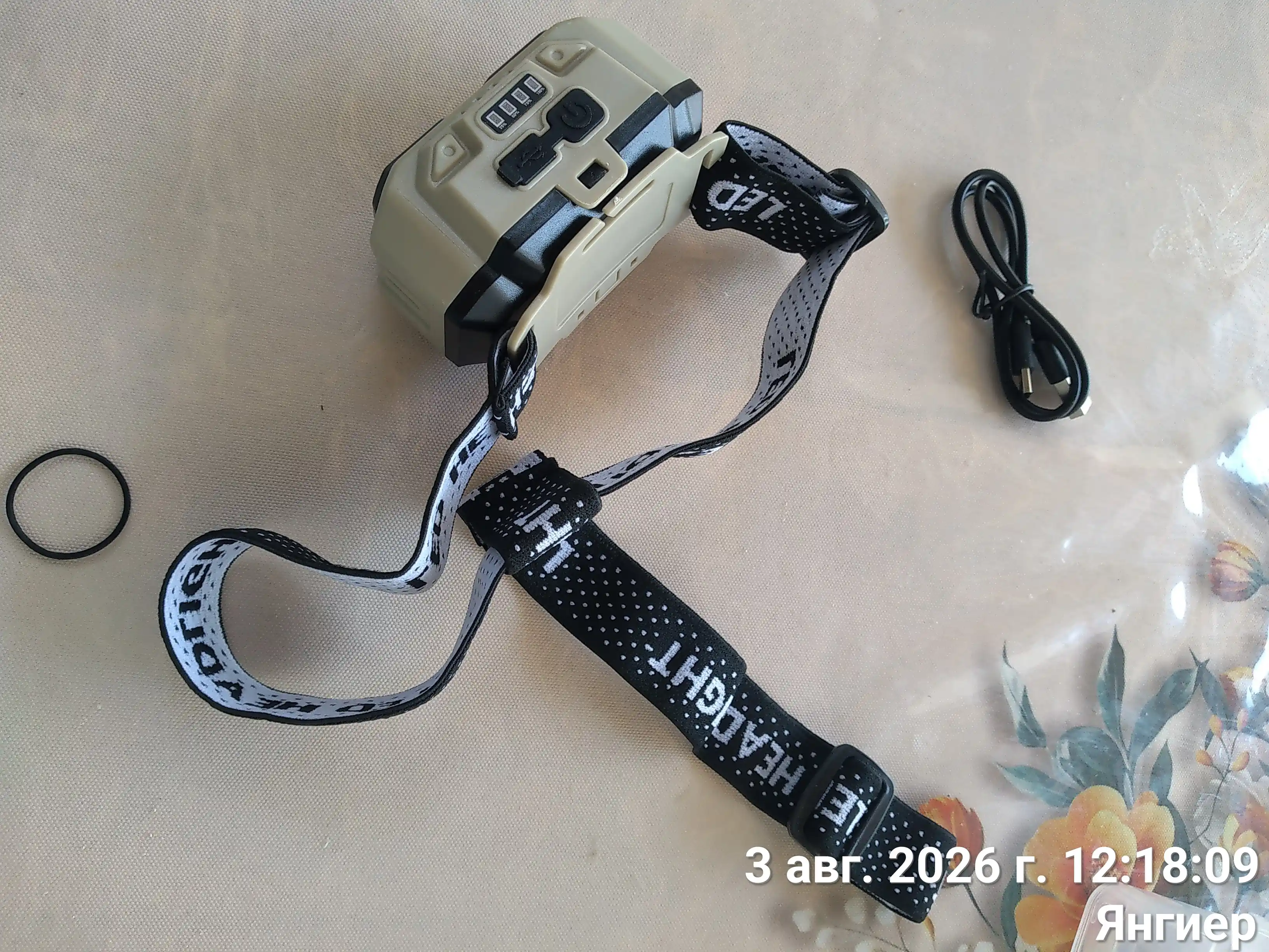 HX-816 peshona fonari - kuchli, yorug‘lik manbai LED fonar fanar