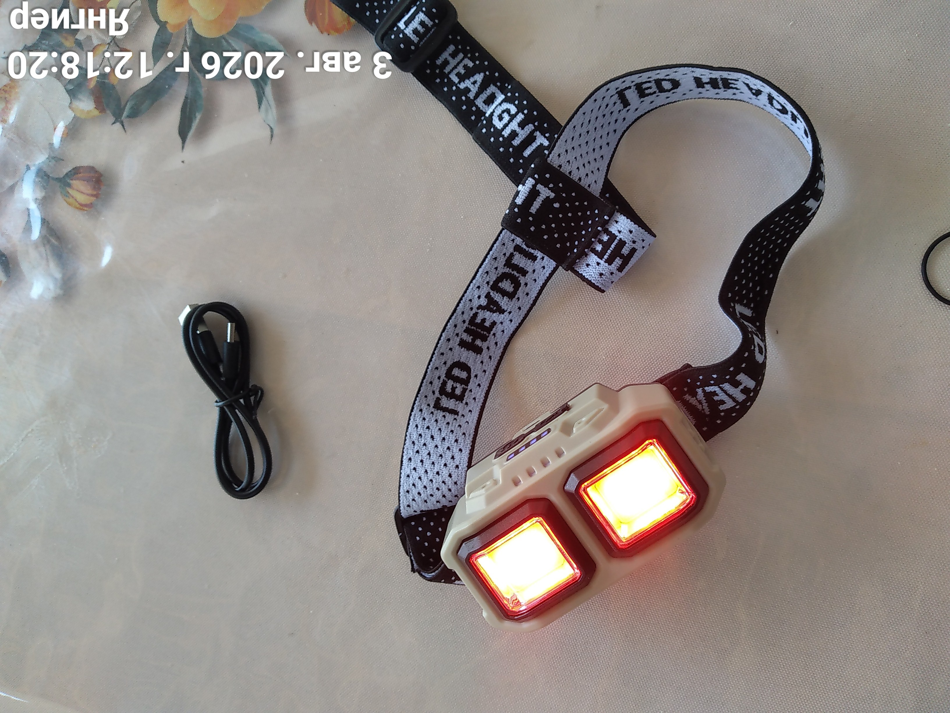 HX-816 peshona fonari - kuchli, yorug‘lik manbai LED fonar fanar