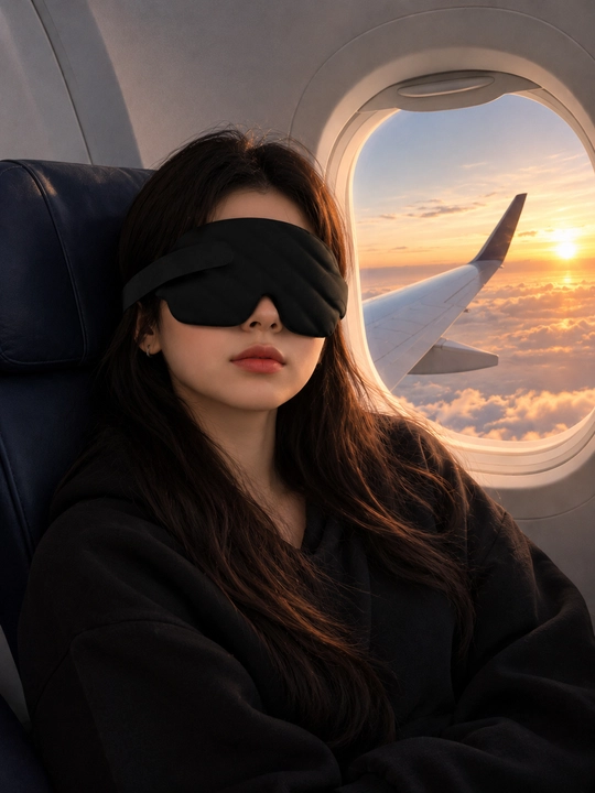 Маска для сна 3D, повязка на глазa для отдыха беруши в подарок