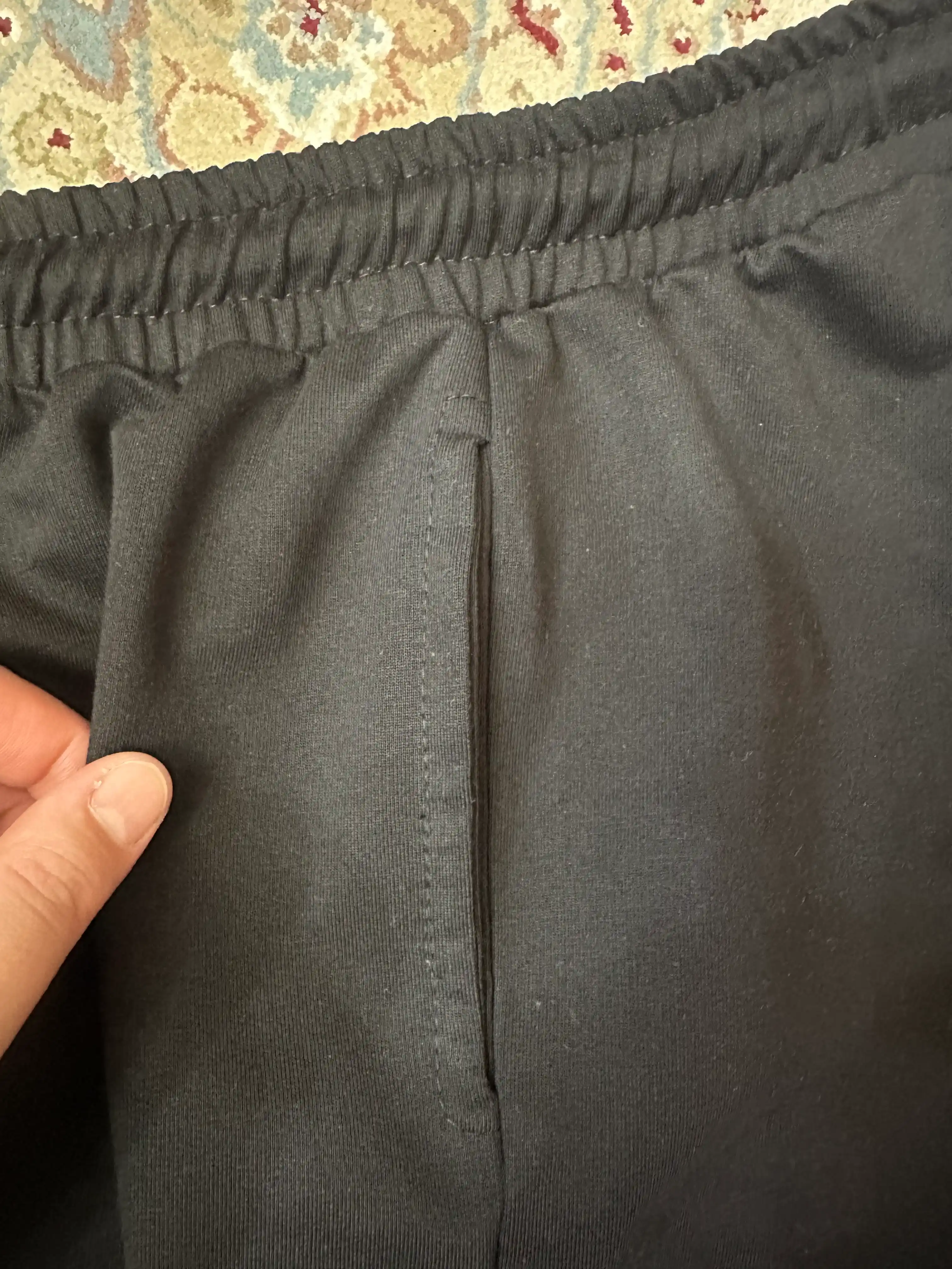 WEERIT Basic o‘smirlar shortigi, 100% paxta, ikki ipli, 122-170, qora