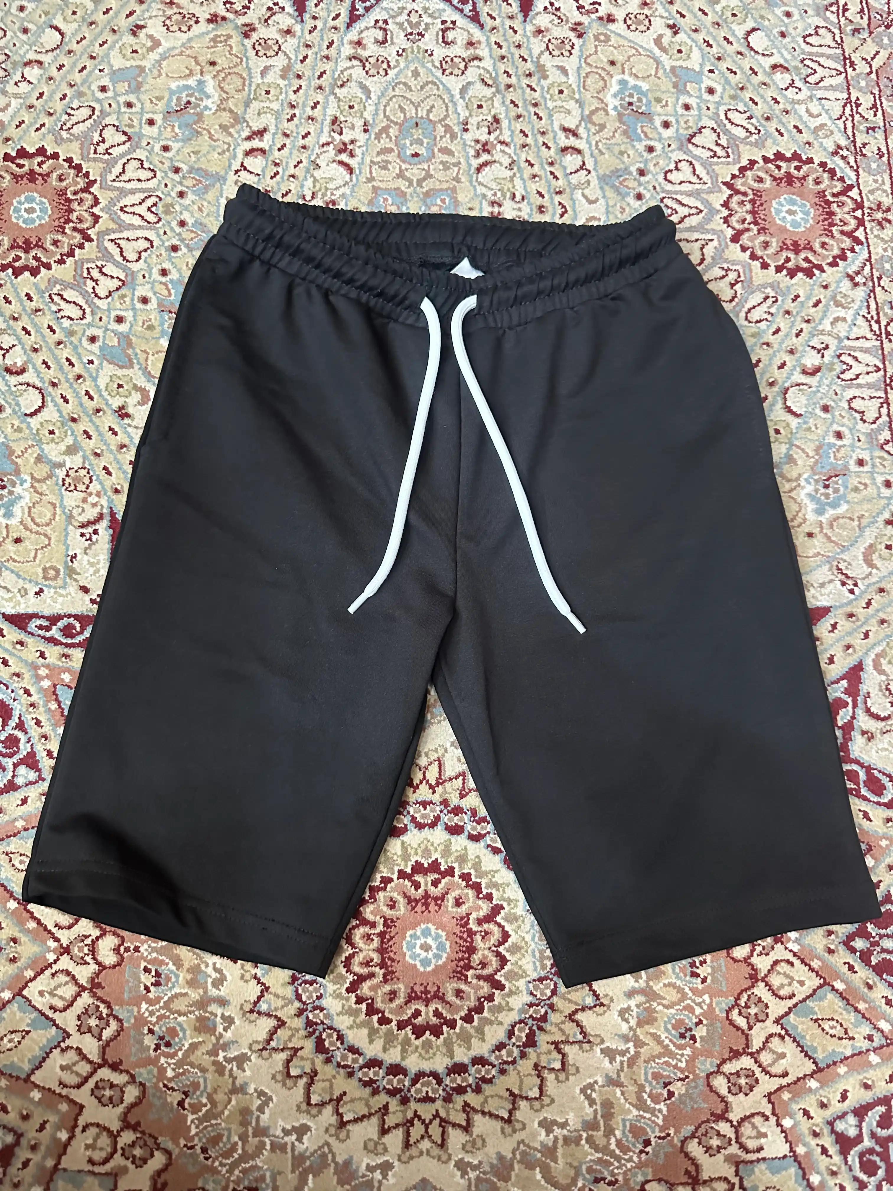 WEERIT Basic o‘smirlar shortigi, 100% paxta, ikki ipli, 122-170, qora