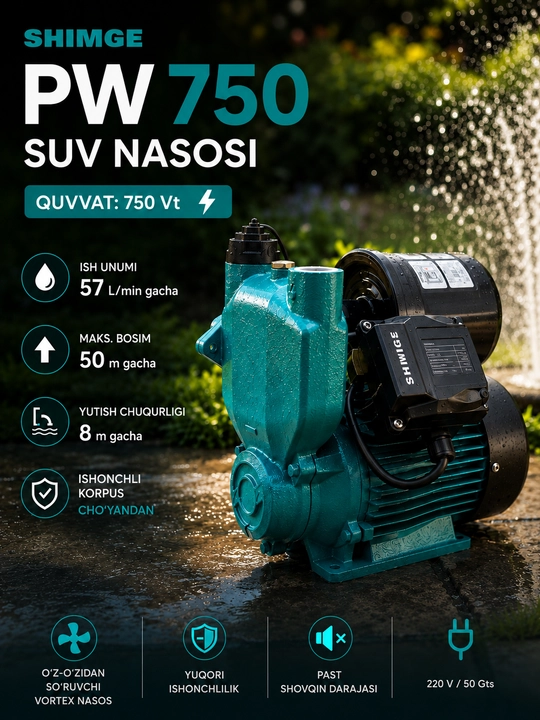 Водяной насос Shimge PW 750