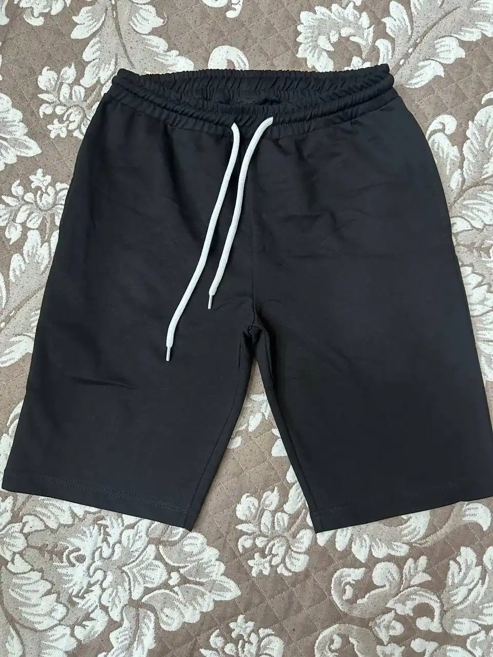 WEERIT Basic o‘smirlar shortigi, 100% paxta, ikki ipli, 122-170, qora