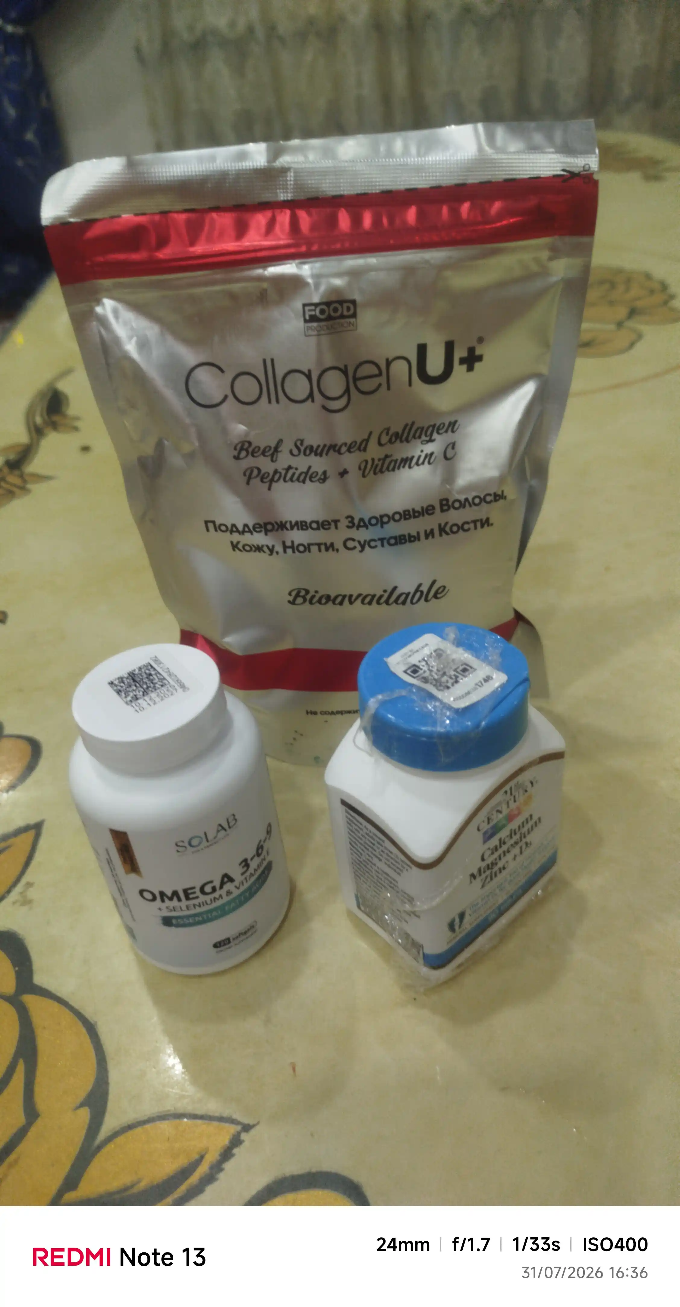 Omega 3-6-9, SOLAB, Selen va E vitamini bilan, 120 kapsula