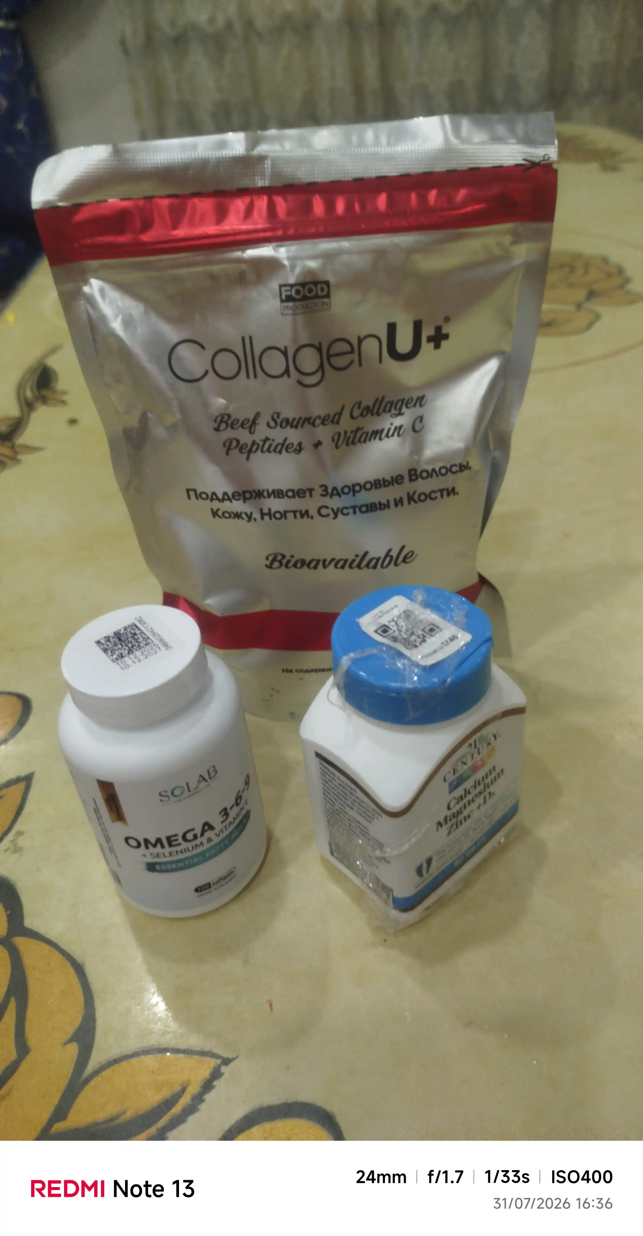 Omega 3-6-9, SOLAB, Selen va E vitamini bilan, 120 kapsula