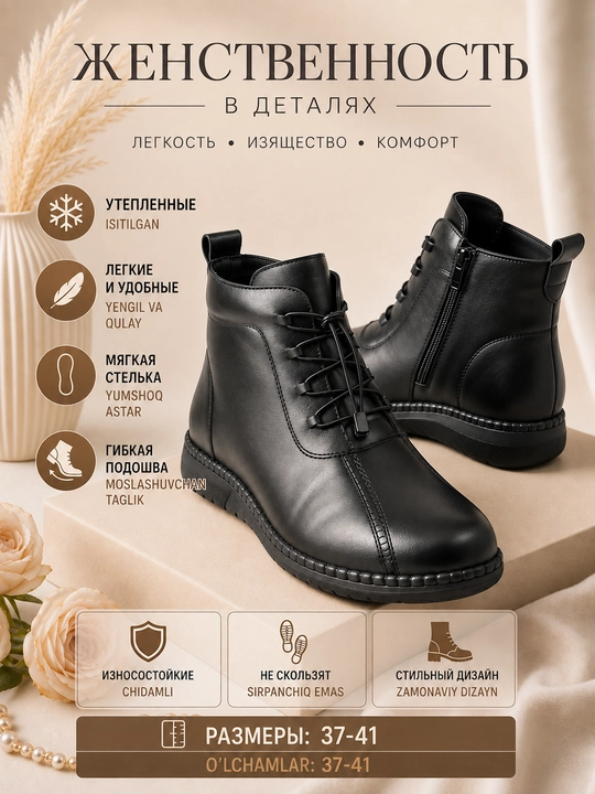 Ayollar etiklari. Ayollar yarim botinkasi