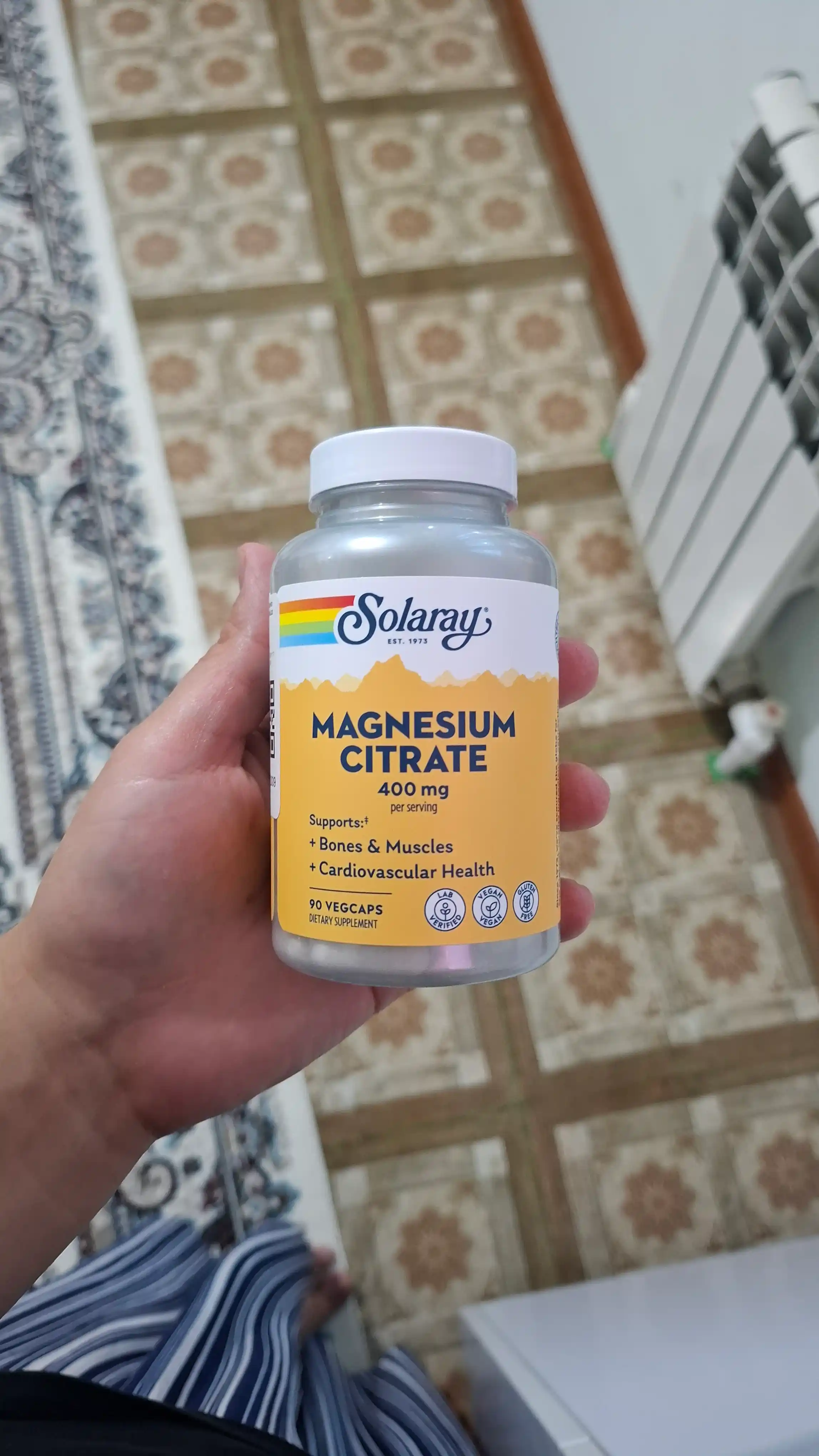 Magniy Sitrat 400 mg Solaray Magnesium Citrate — 90 va 180 kapsula