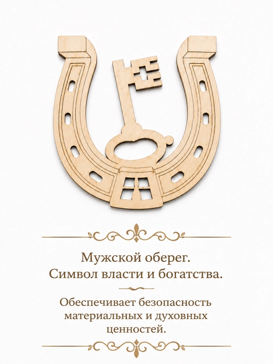 Подкова "Ключ" – талисман богатства, удачи и защиты для дома