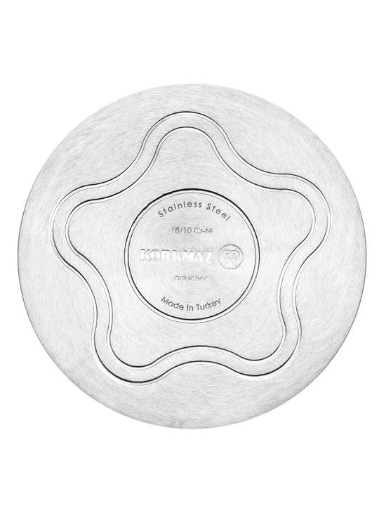 Pitcher-sutdon, zanglamaydigan, Korkmaz Perla, 14 × 14 sm, 2 litr - induksion, barcha turdagi plitalar, A1649