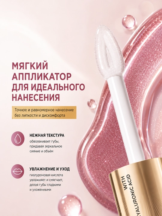 Lab blyeski Diamond Glow Lip Luminizer №11 gialuron kislotali 4,5 ml