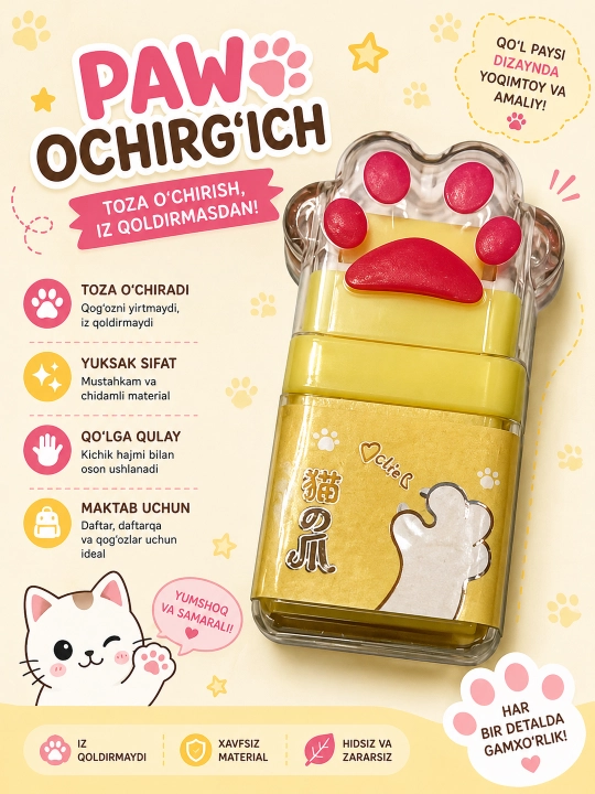 Ластик Куроми, Hello Kitty, шоколад - 