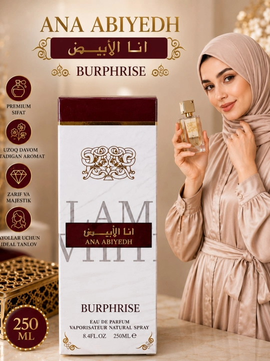 Qimmah For Women женский парфюм, 250 мл, стойкая арабская парфюмерная вода