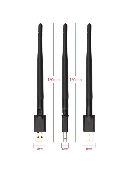 USB Wi-Fi адаптер | 150 Мбит/с | 2.4 ГГц | USB 2.0 Plug & Play