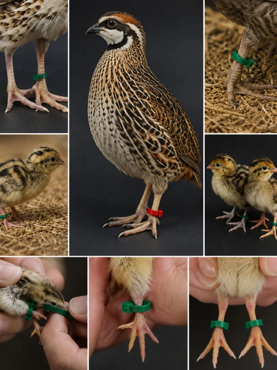 Зажимы для птиц, хомуты для птиц, кольца для перепелов, кольца для голубей, цыплят