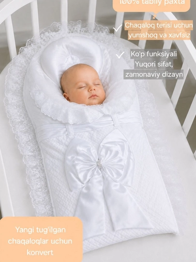 Chaqaloq konverti, yangi tug‘ilgan chaqaloq uchun konvert, bolalar konverti - 