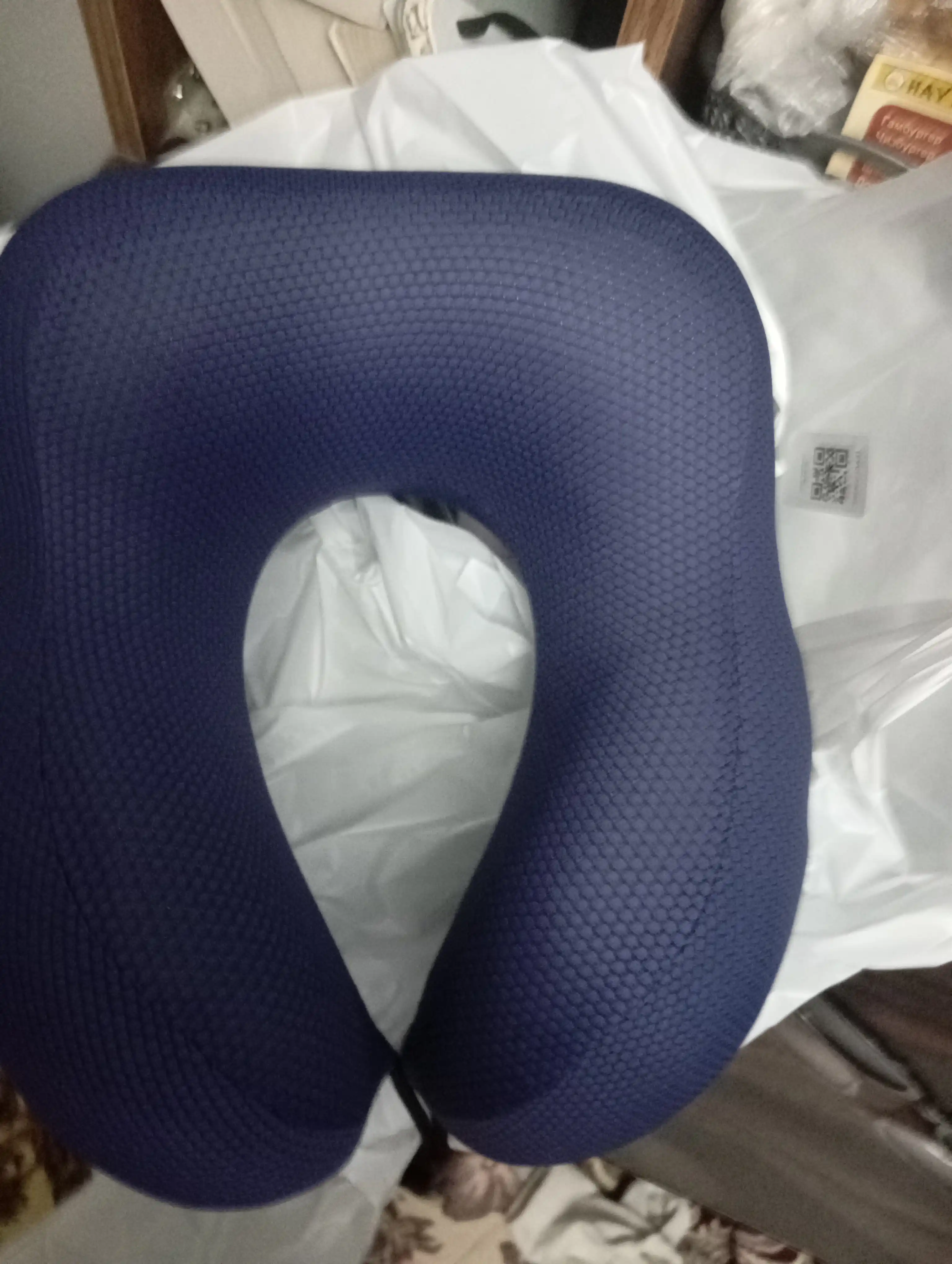 Подушка для шеи Memory Foam ортопедическая, дорожная U-образная, для путешествий и офиса
